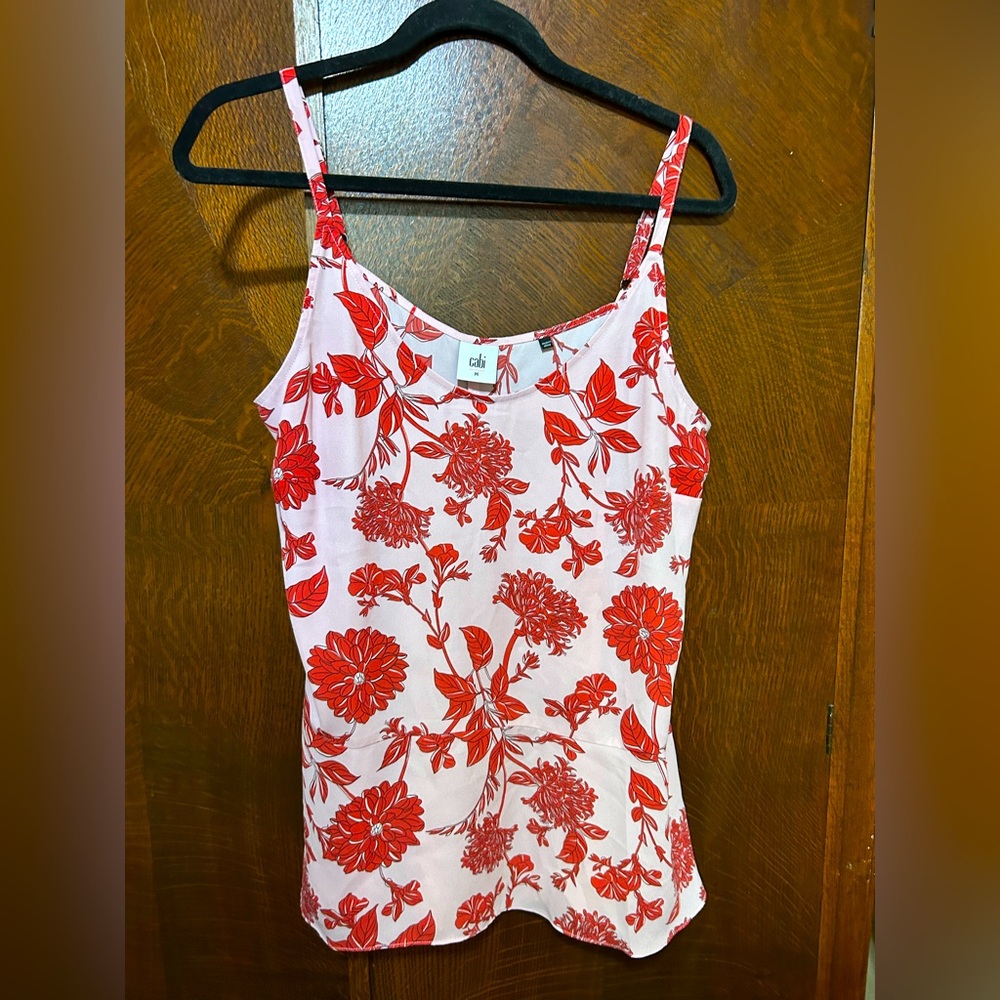 CAbi Red Floral Camisole
